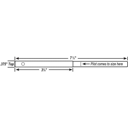 .375" Top Tapered Carbide Pilots