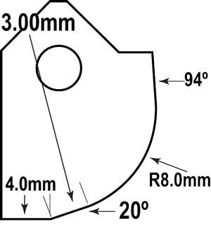 BSS-20CC : 20CC Radius Cutter Blade for 2-Valve Heads : GOODSON