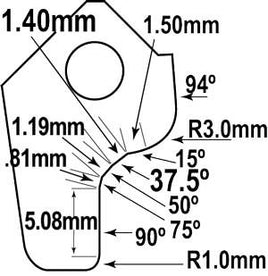 BSS-3702 : Black Smoke Series Seat Cutter Blade for 6.0L Ford Exhaust : GOODSON