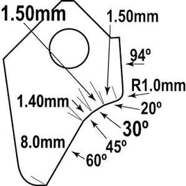 BSS-3002 : Black Smoke Series Intake Cutter Blade : GOODSON