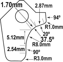 BSS-3701 : Black Smoke Series Cutter Blade for Exhaust : GOODSON