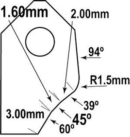 BSS-4501 : Black Smoke Series Exhaust Seat Cutter Blade : GOODSON