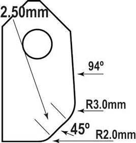 BSS-45CC : 45CC Radius Cutter for 4-Valve Diesel Heads : GOODSON