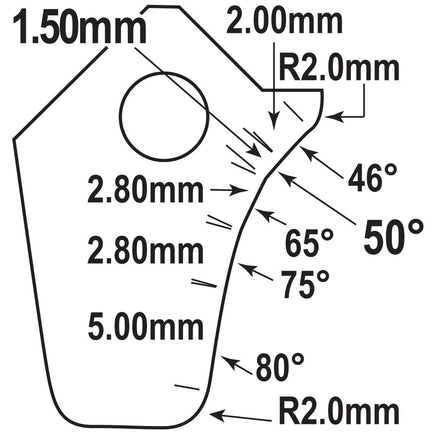 EFT-5046B-HP | Valve Seat Cutter Blade