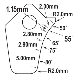 EFT-5550B-HP : Mondello Signature Series Cutter Blades : GOODSON