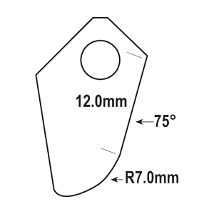 FT-002B-HP : Valve Seat Cutter Blade : GOODSON