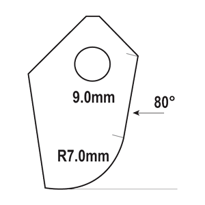 FT-033B-HP : Valve Seat Cutter Blade : GOODSON