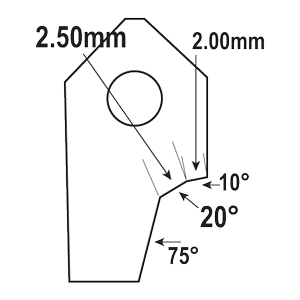 FT-20098S1 : Valve Seat Cutter Blade : GOODSON