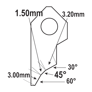 FT-213B-HP : Valve Seat Cutter Blade : GOODSON