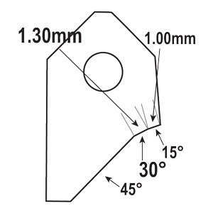 FT-30051S1 : Valve Seat Cutter Blade : GOODSON