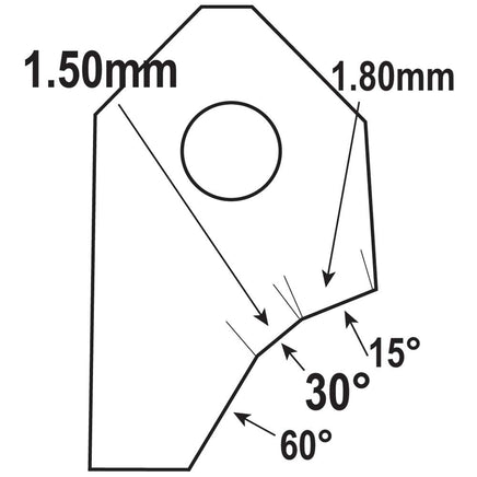 FT-30059S1 Valve Seat Cutter Blade