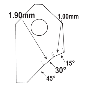 FT-30075S1 : Valve Seat Cutter Blade : GOODSON