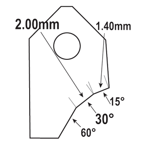 FT-30079S1 : Valve Seat Cutter Blade : GOODSON