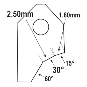 FT-30098S1 : Valve Seat Cutter Blade : GOODSON