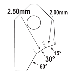 FT-30098S2 : Valve Seat Cutter Blade : GOODSON