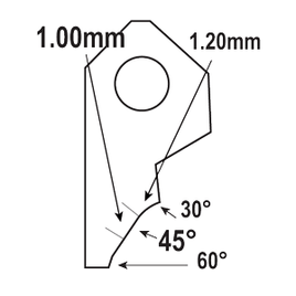 FT-4028B-HP : Valve Seat Cutter Blade : GOODSON