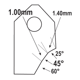 FT-45039U1 : Valve Seat Cutter Blade : GOODSON