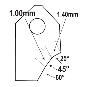 FT-45039U1 : Valve Seat Cutter Blade : GOODSON