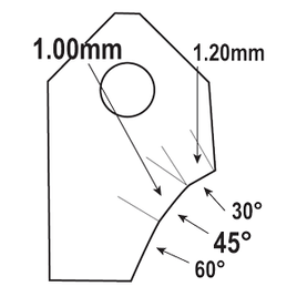 FT-45039V1 : Valve Seat Cutter Blade : GOODSON