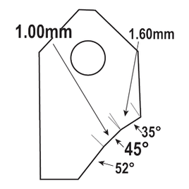 FT-45039W1 : Valve Seat Cutter Blade : GOODSON