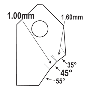 FT-45039W2 : Valve Seat Cutter Blade : GOODSON