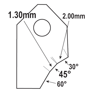 FT-45051V1 : Valve Seat Cutter Blade : GOODSON