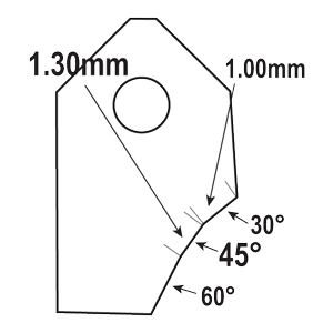 FT-45051V2 : Valve Seat Cutter Blade : GOODSON