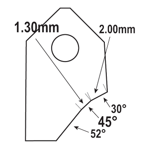 FT-45051V3 : Valve Seat Cutter Blade : GOODSON