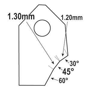 FT-45051V4 : Valve Seat Cutter Blade : GOODSON