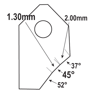 FT-45051X1 : Valve Seat Cutter Blade : GOODSON