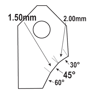 FT-45059V3 : Valve Seat Cutter Blade : GOODSON