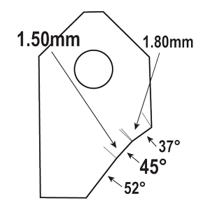 FT-45059X1 : Valve Seat Cutter Blade : GOODSON