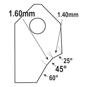 FT-45063U1 : Valve Seat Cutter Blade : GOODSON