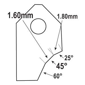 FT-45063U2 : Valve Seat Cutter Blade : GOODSON