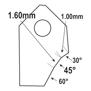 FT-45063V1 : Valve Seat Cutter Blade : GOODSON