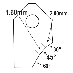 FT-45063V2 : Valve Seat Cutter Blade : GOODSON