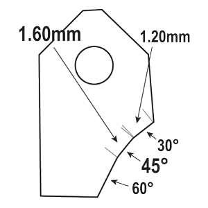 FT-45063V3 : Valve Seat Cutter Blade : GOODSON