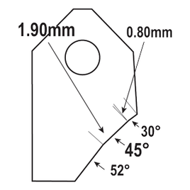 FT-45075V2 : Valve Seat Cutter Blade : GOODSON