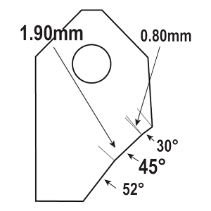 FT-45075V2 : Valve Seat Cutter Blade : GOODSON