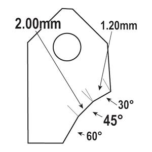 FT-45079V1 : Valve Seat Cutter Blade : GOODSON