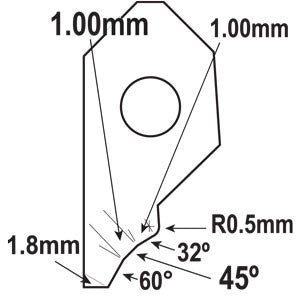 FTM-188 : Valve Seat Cutter Blade, Micro : GOODSON