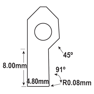 FTM-190 : Micro Counterbore Cutter 90 Degree : GOODSON