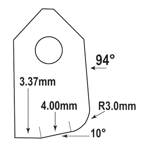 IFT-1043-HD : Valve Seat Cutter Blade : GOODSON