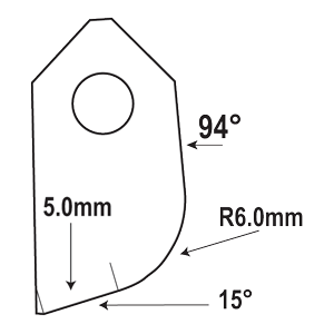 IFT-1556-HD : Valve Seat Cutter Blade : GOODSON