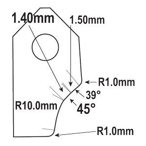 IFT-4524-HD : Valve Seat Cutter Blade : GOODSON