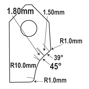 IFT-4524A-HD : Valve Seat Cutter Blade : GOODSON