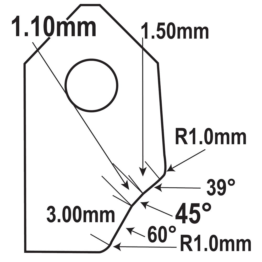IFT4560HD Valve Seat Cutter Blade Goodson Tools & Supplies