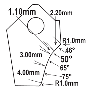 IFT-5065B-HP : Valve Seat Cutter Blade : GOODSON