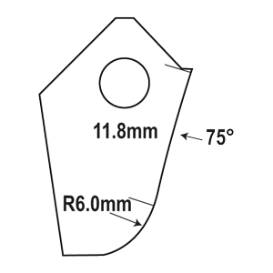 IFT-75R6B-HP : Valve Seat Cutter Blade : GOODSON