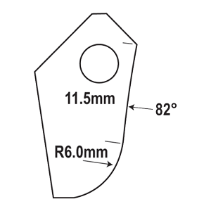 IFT-82R6B-HP : Valve Seat Cutter Blade : GOODSON